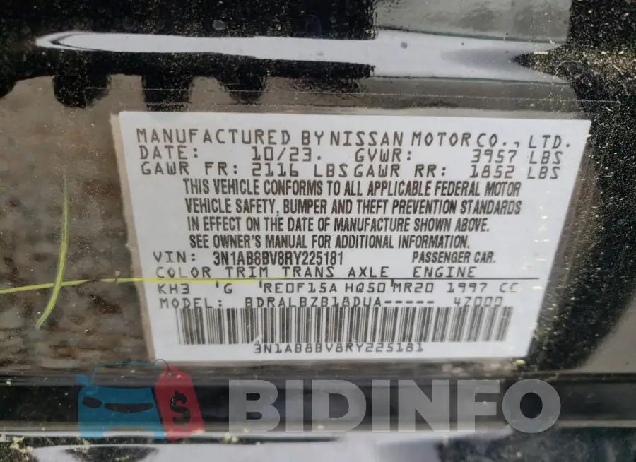 3N1AB8BV8RY225181 Photo# 12
