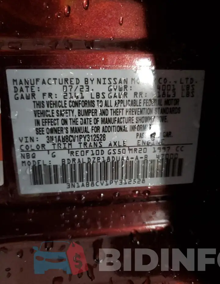 3N1AB8CV1PY312528 Photo# 12