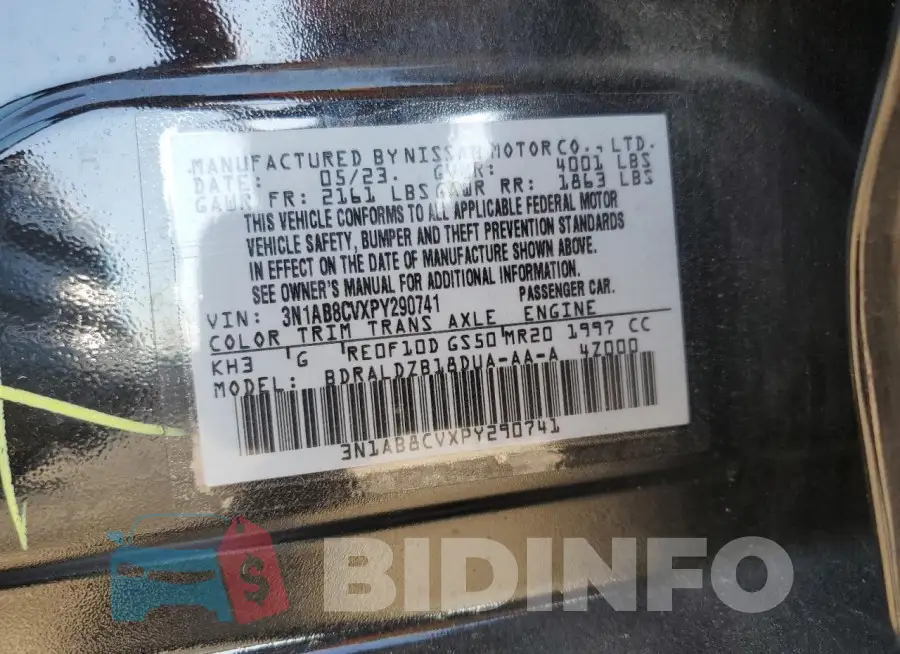3N1AB8CVXPY290741 Photo# 12
