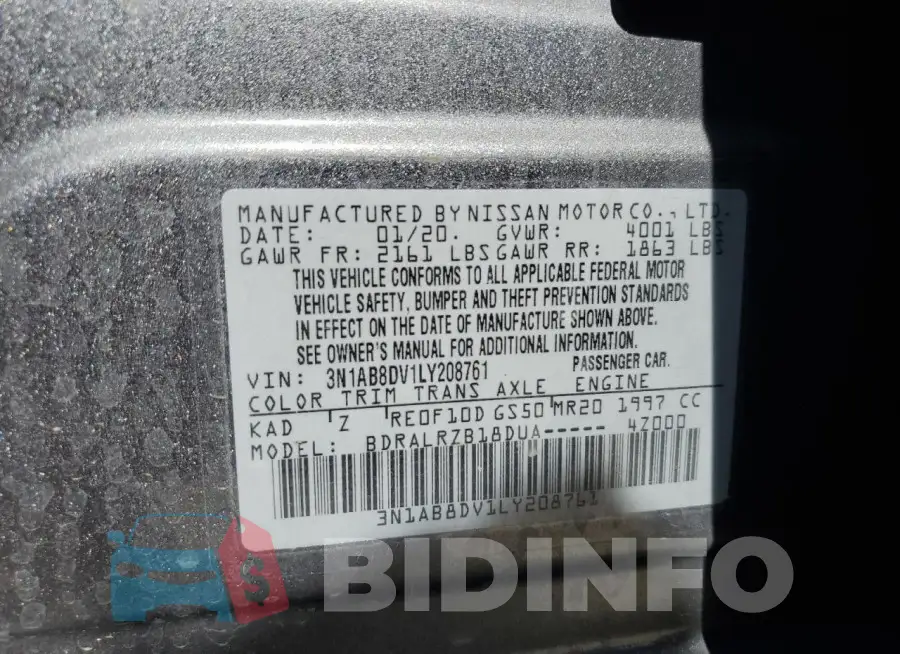 3N1AB8DV1LY208761 Photo# 12
