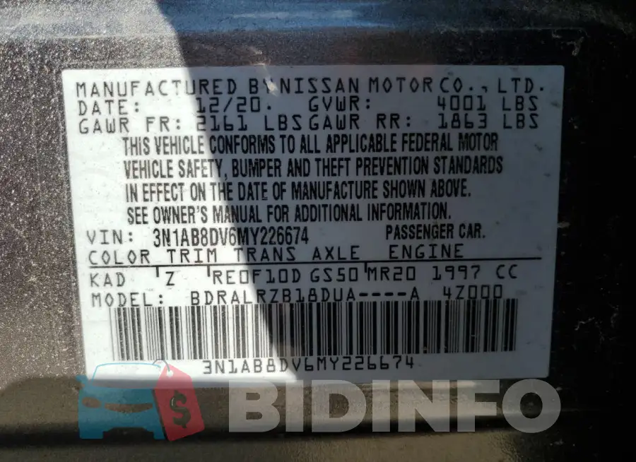 3N1AB8DV6MY226674 Photo# 12