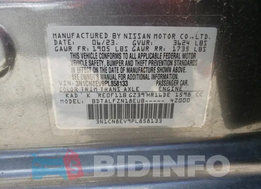 3N1CN8EV9PL858133 Photo# 12