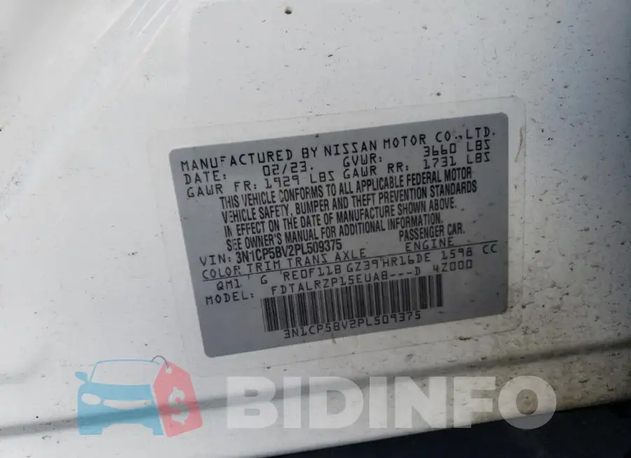 3N1CP5BV2PL509375 Photo# 14