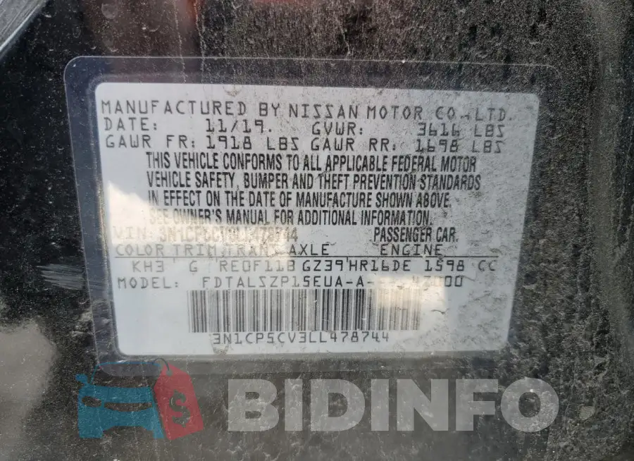3N1CP5CV3LL478744 Photo# 13