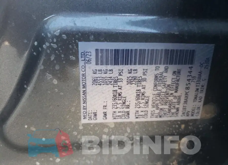 5N1BT3BAXPC854344 Photo# 14