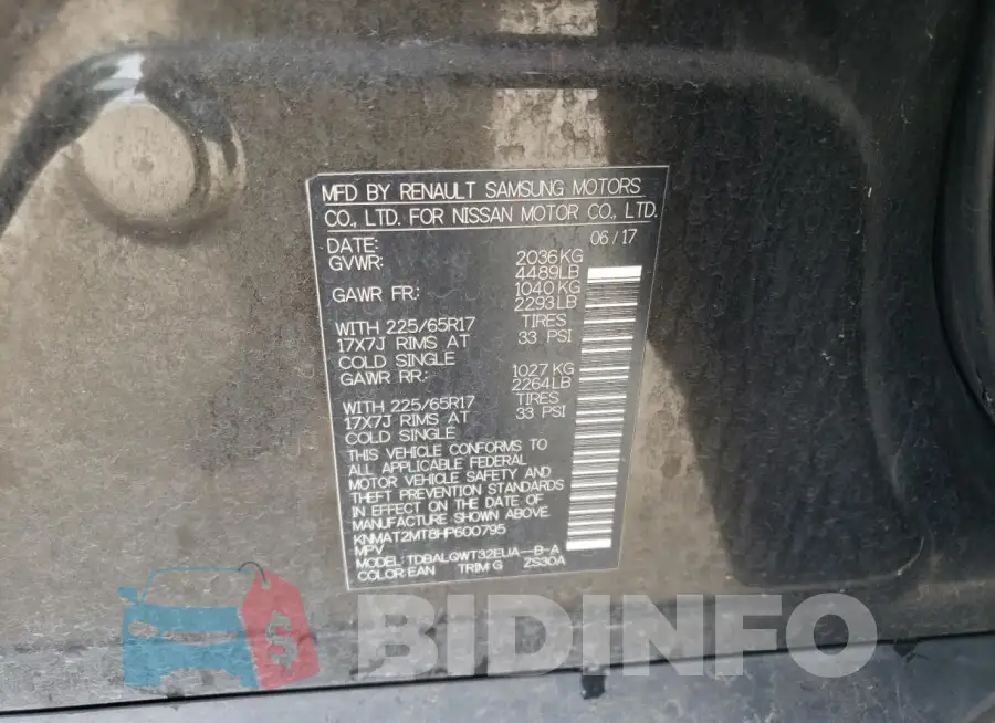 KNMAT2MT8HP600795 Photo# 12