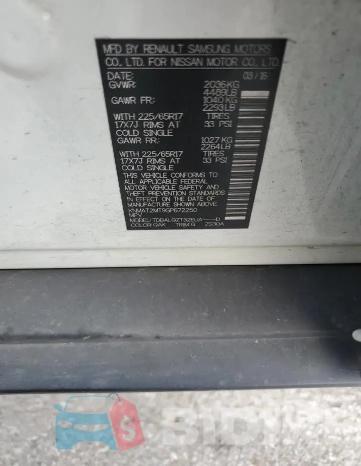 KNMAT2MT9GP672250 Photo# 13