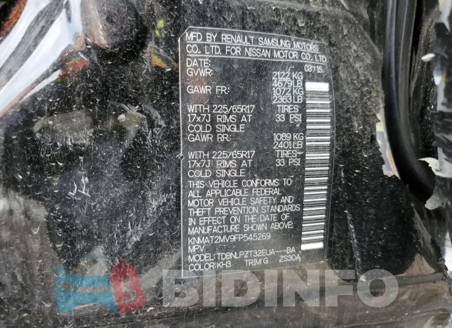 KNMAT2MV9FP545269 Photo# 13