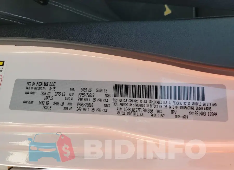 1C4BJWEG7FL704380 Photo# 14