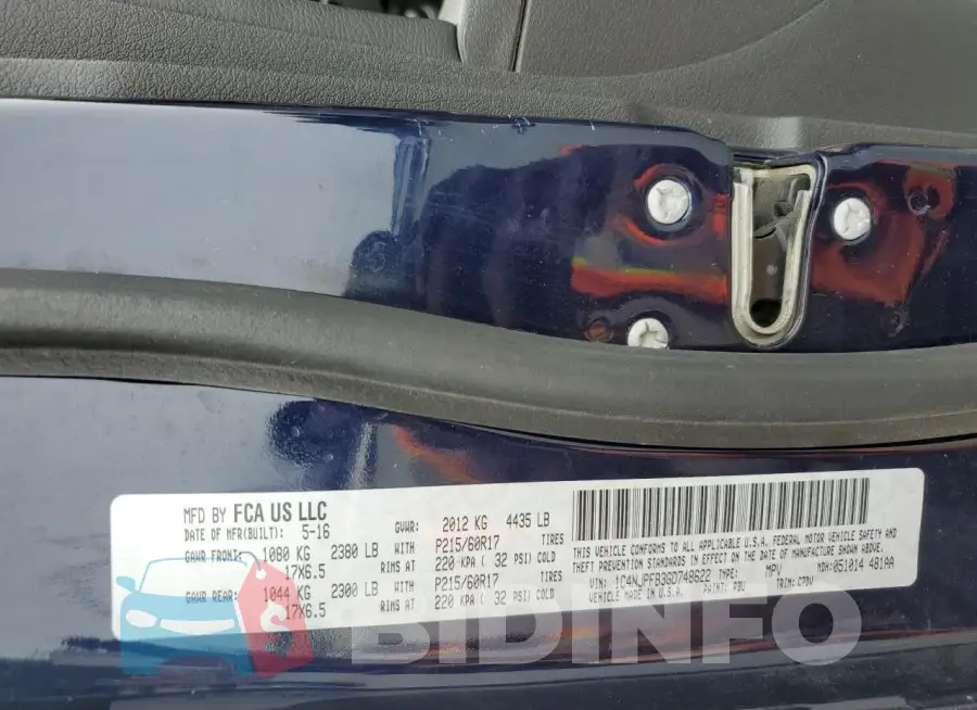1C4NJPFB3GD748622 Photo# 13