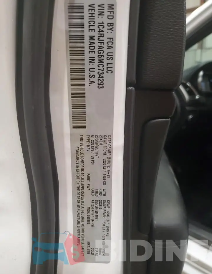 1C4RJFAG6MC734293 Photo# 12