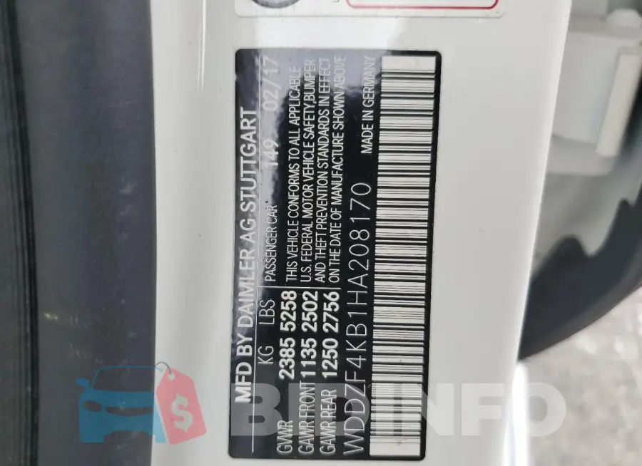 WDDZF4KB1HA208170 Photo# 12