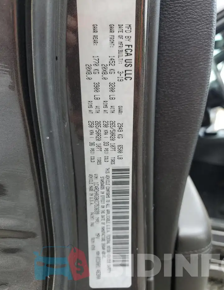 1C4RDHAG8KC753699 Photo# 13