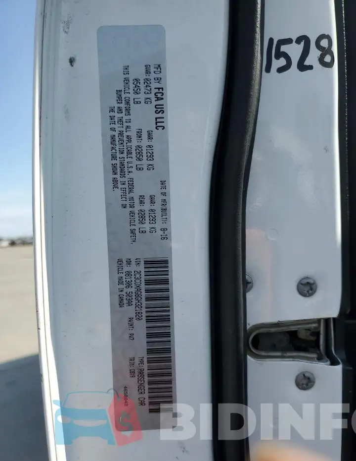 2C3CDXAG8GH321820 Photo# 12