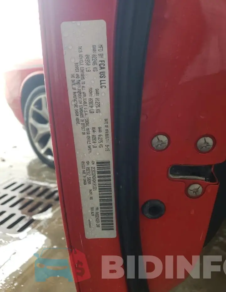2C3CDZAGXGH101221 Photo# 12