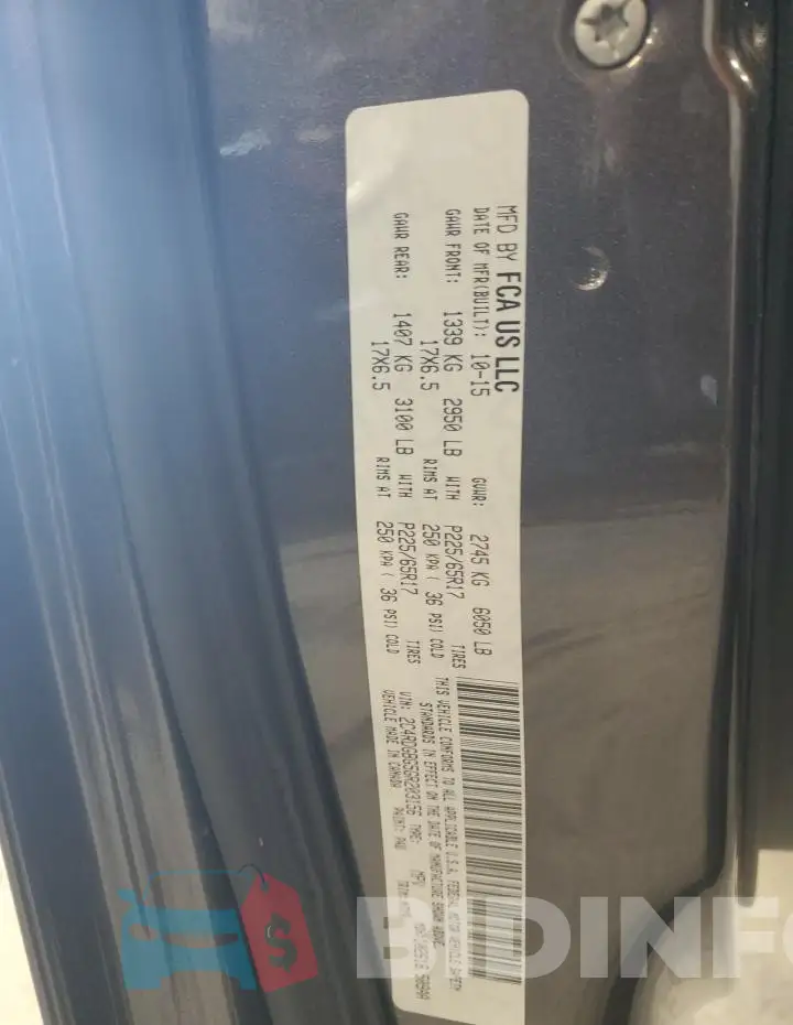 2C4RDGBG5GR203156 Photo# 14