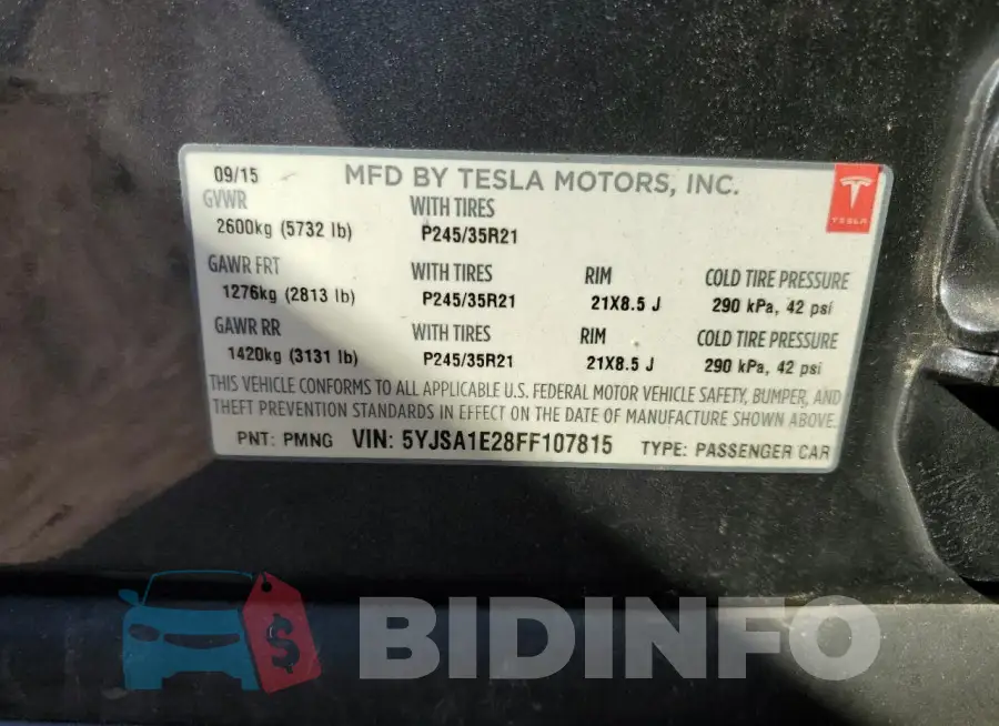 5YJSA1E28FF107815 Photo# 12