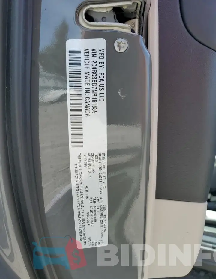 2C4RC3BG7NR161839 Photo# 14