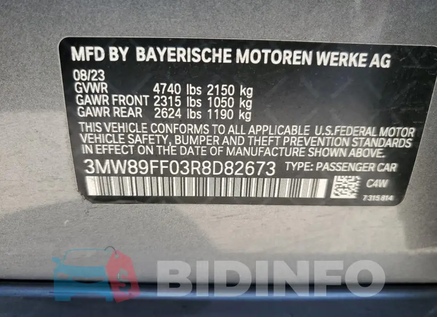 3MW89FF03R8D82673 Photo# 12