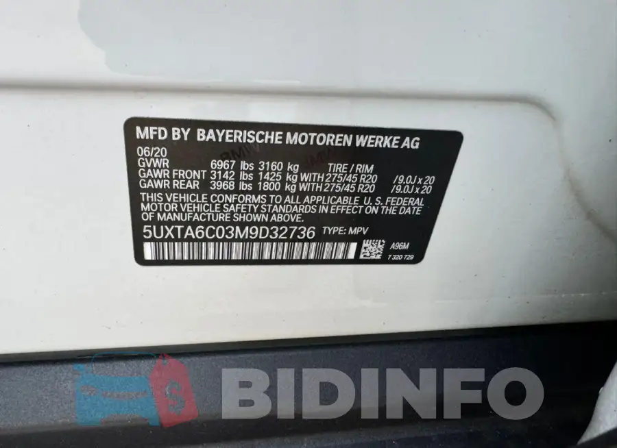 5UXTA6C03M9D32736 Photo# 10