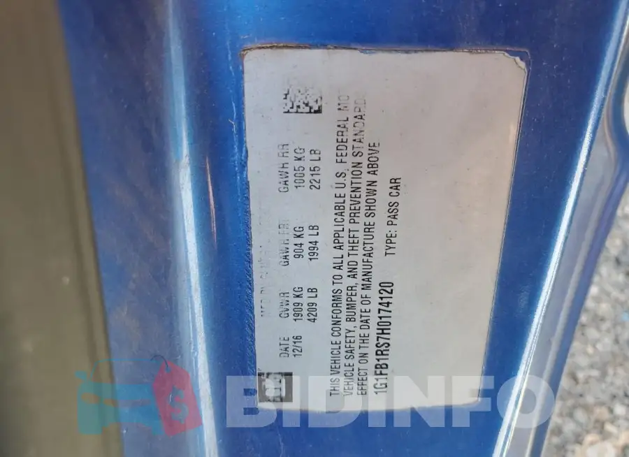 1G1FB1RS7H0174120 Photo# 13