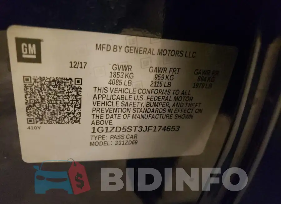 1G1ZD5ST3JF174653 Photo# 13