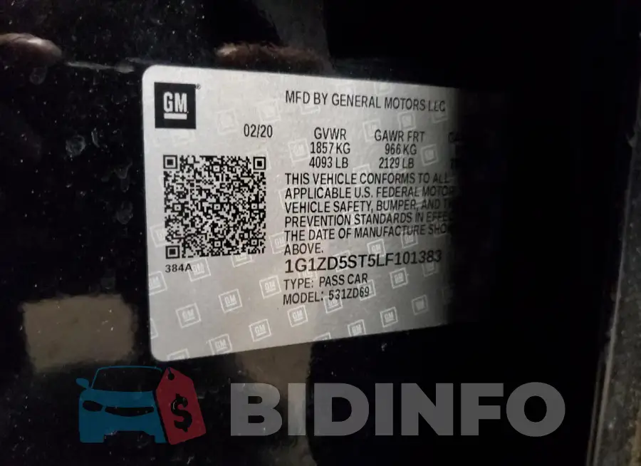 1G1ZD5ST5LF101383 Photo# 13