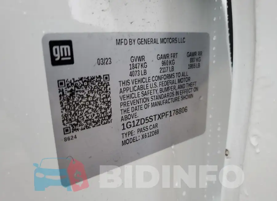 1G1ZD5STXPF178806 Photo# 12