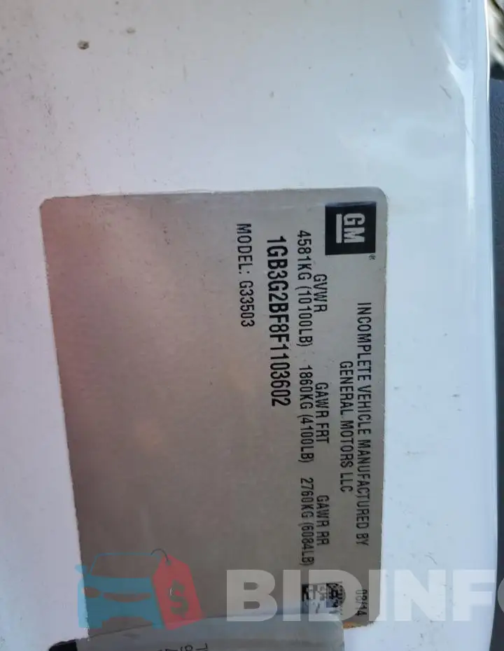 1GB3G2BF8F1103602 Photo# 12