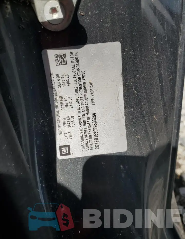 2G1FB1E30F9306264 Photo# 12