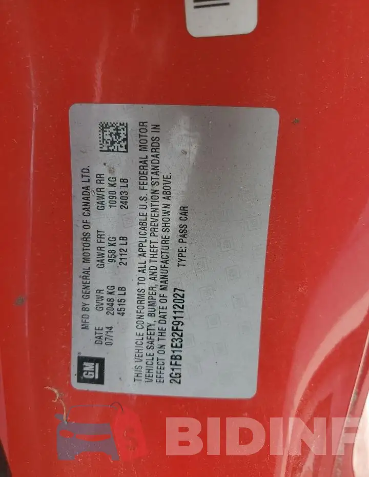 2G1FB1E32F9112027 Photo# 12