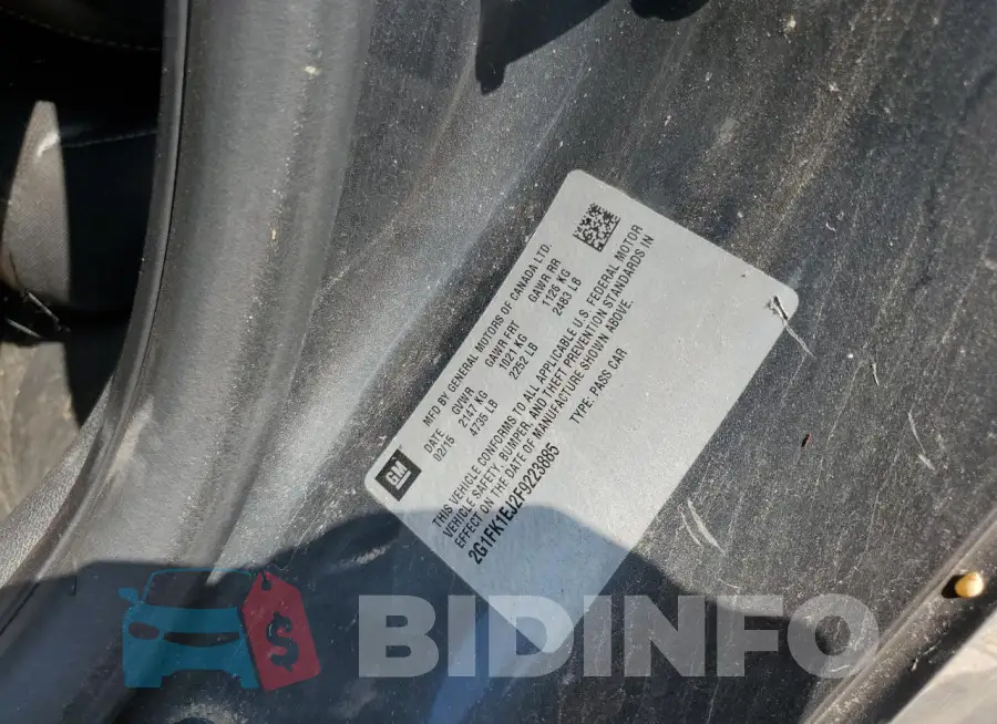 2G1FK1EJ2F9223885 Photo# 12
