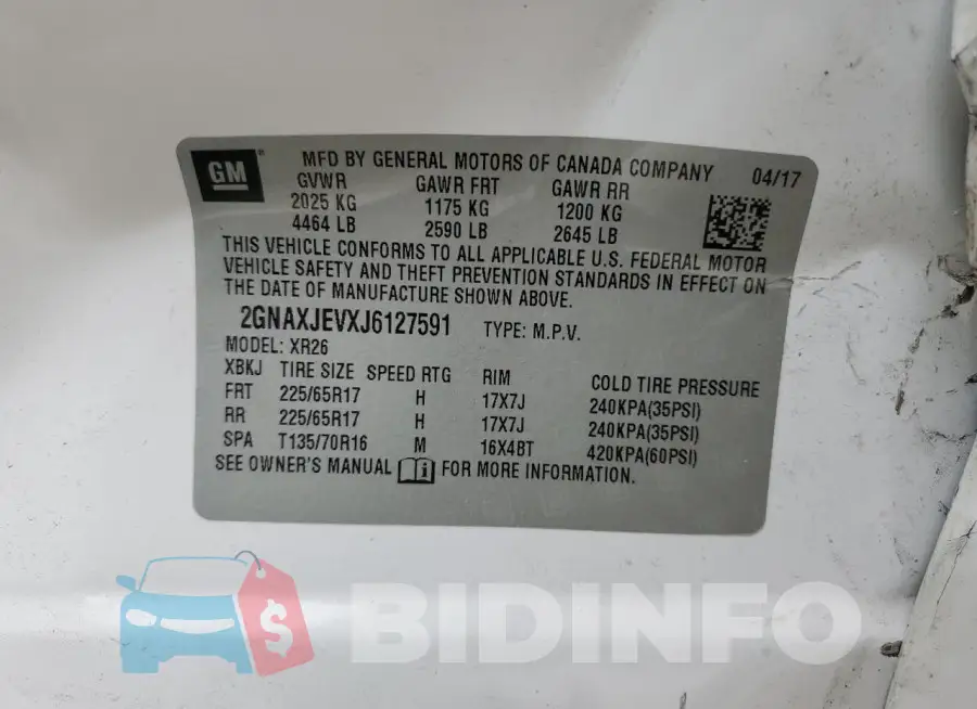 2GNAXJEVXJ6127591 Photo# 14