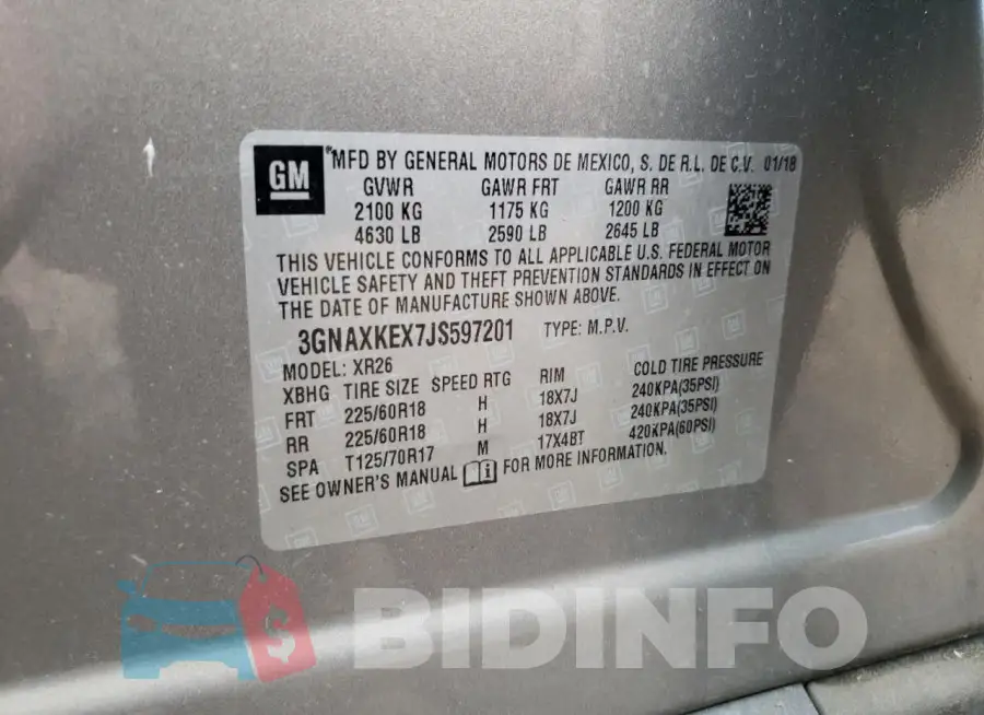 3GNAXKEX7JS597201 Photo# 12