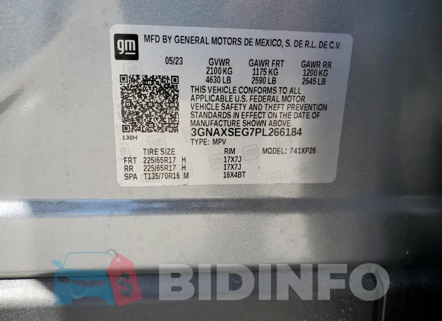 3GNAXSEG7PL266184 Photo# 12
