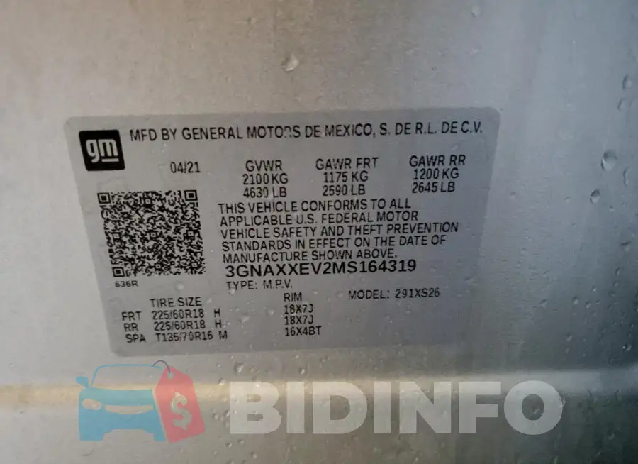 3GNAXXEV2MS164319 Photo# 12