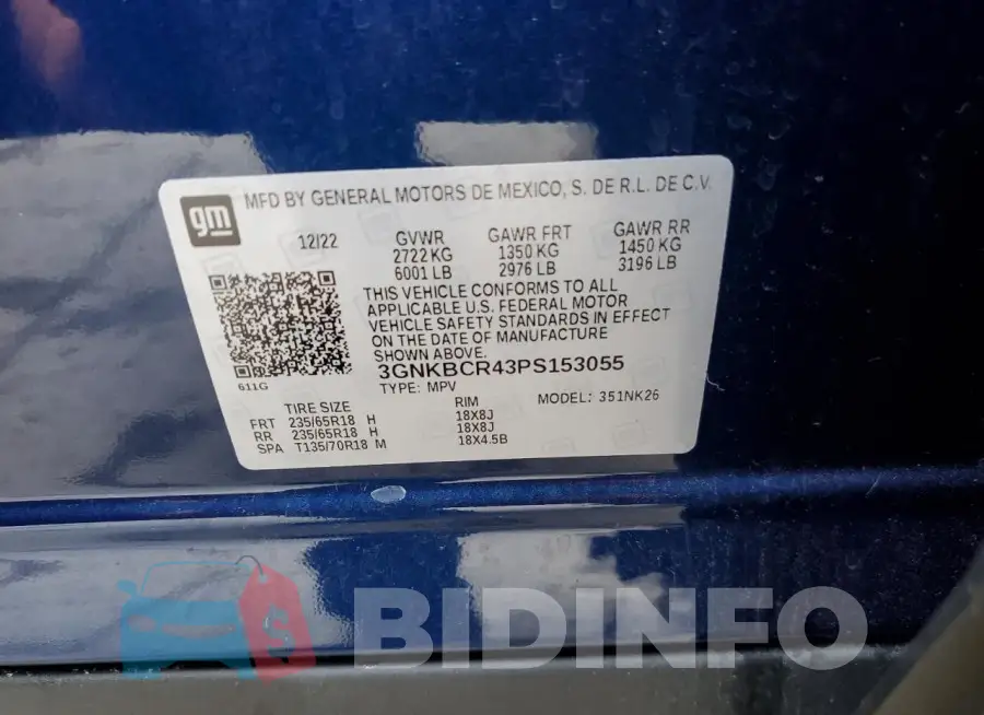 3GNKBCR43PS153055 Photo# 13