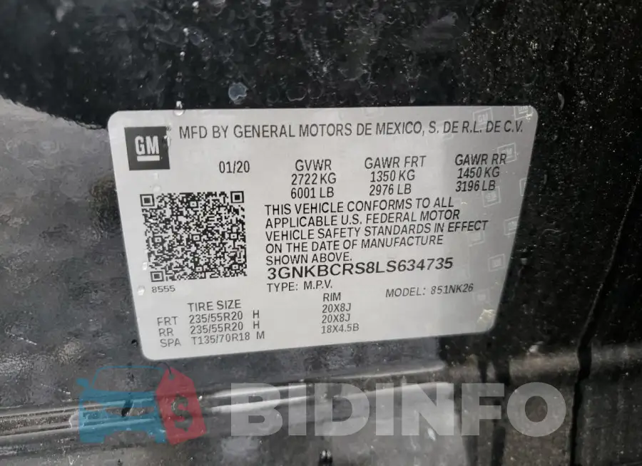 3GNKBCRS8LS634735 Photo# 13