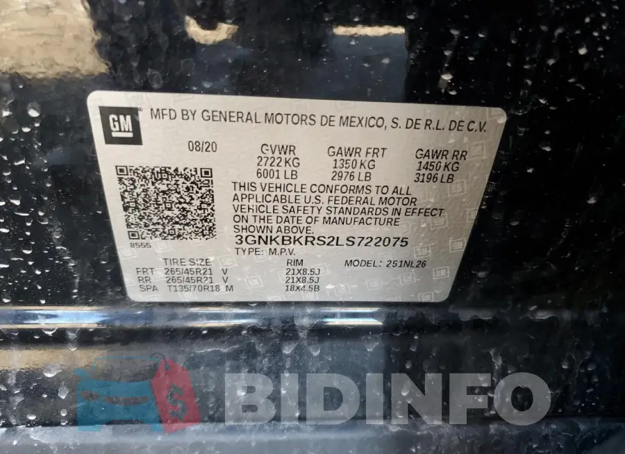 3GNKBKRS2LS722075 Photo# 13