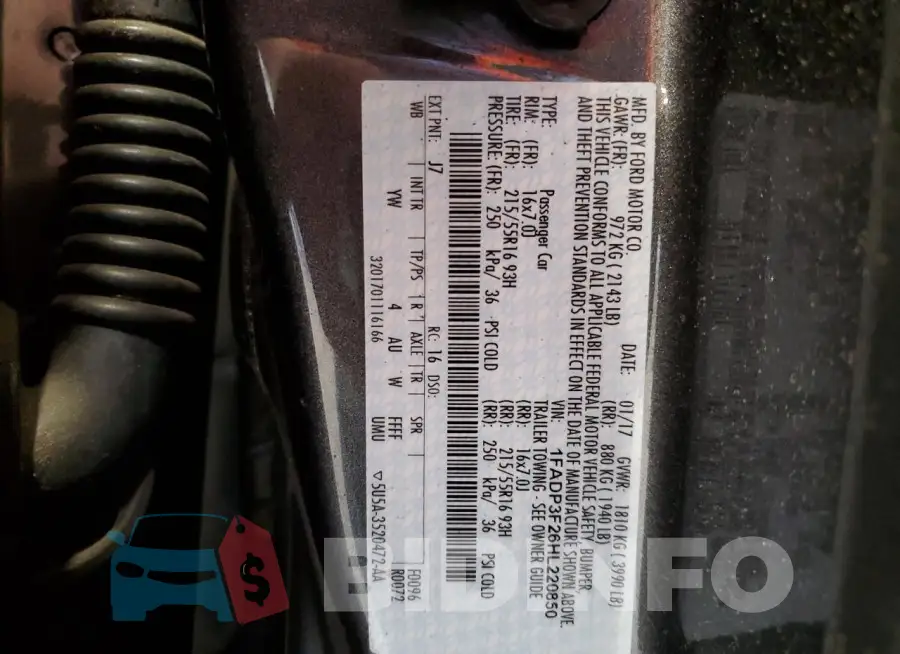 1FADP3F26HL220850 Photo# 12