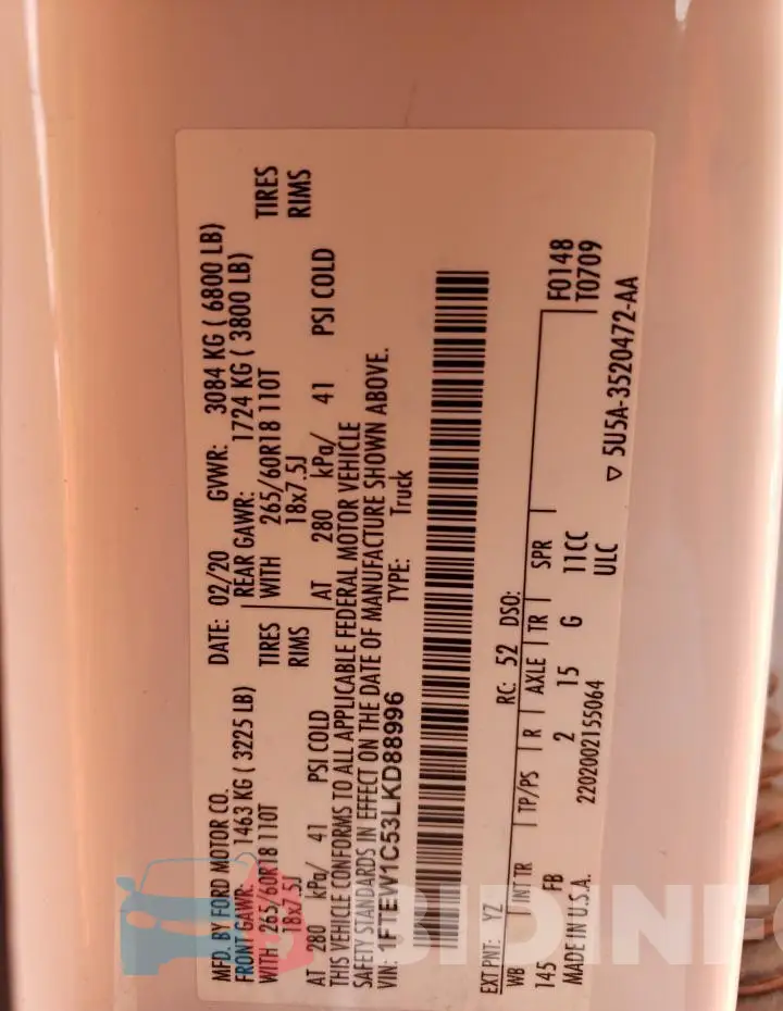 1FTEW1C53LKD88996 Photo# 12