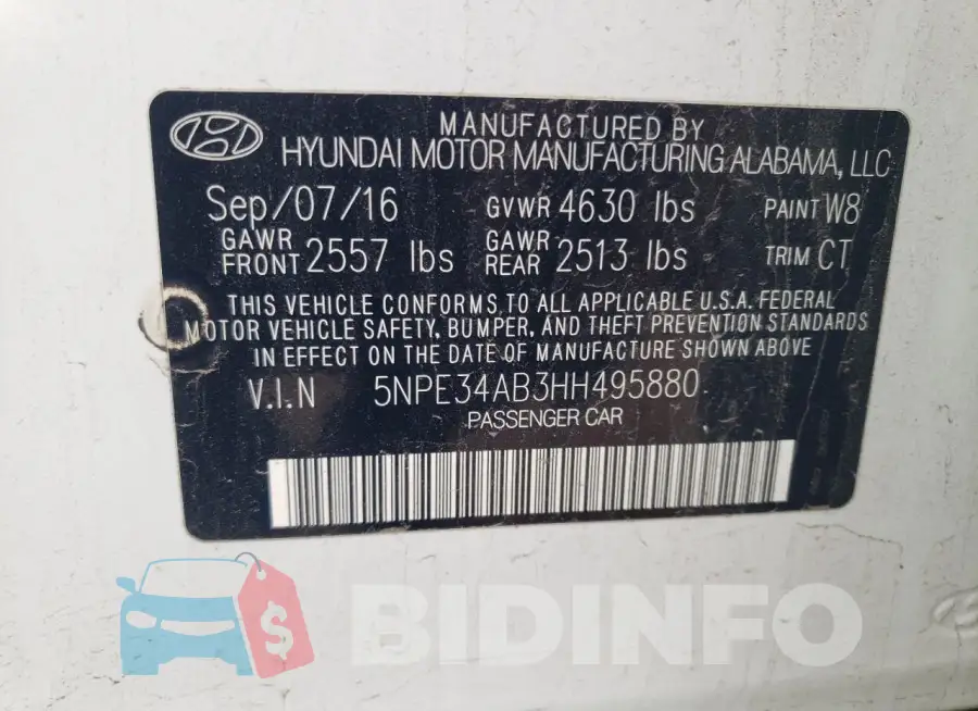 5NPE34AB3HH495880 Photo# 12
