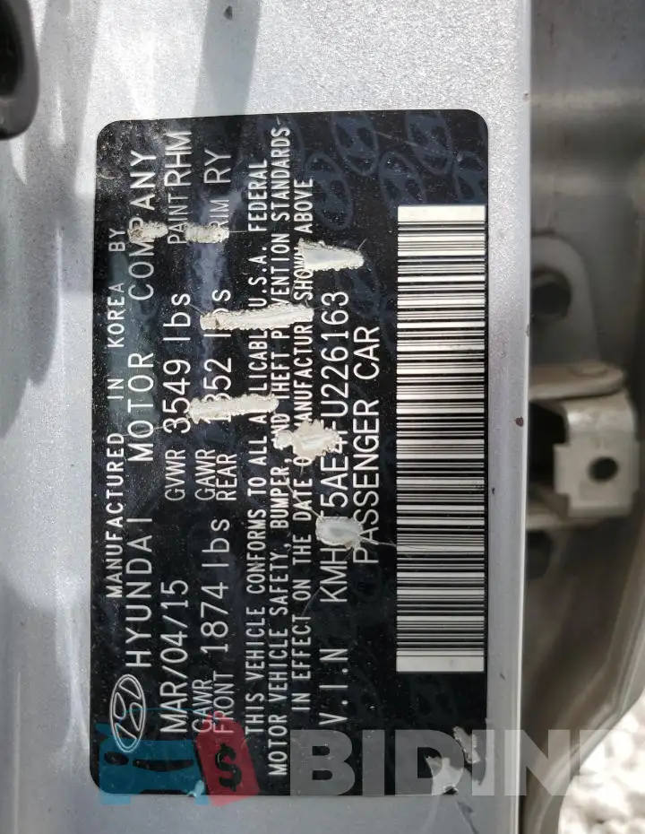 KMHCT5AE4FU226163 Photo# 12
