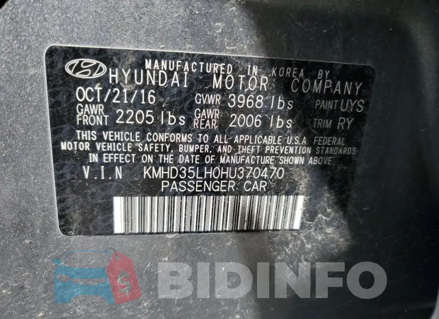 KMHD35LH0HU370470 Photo# 12