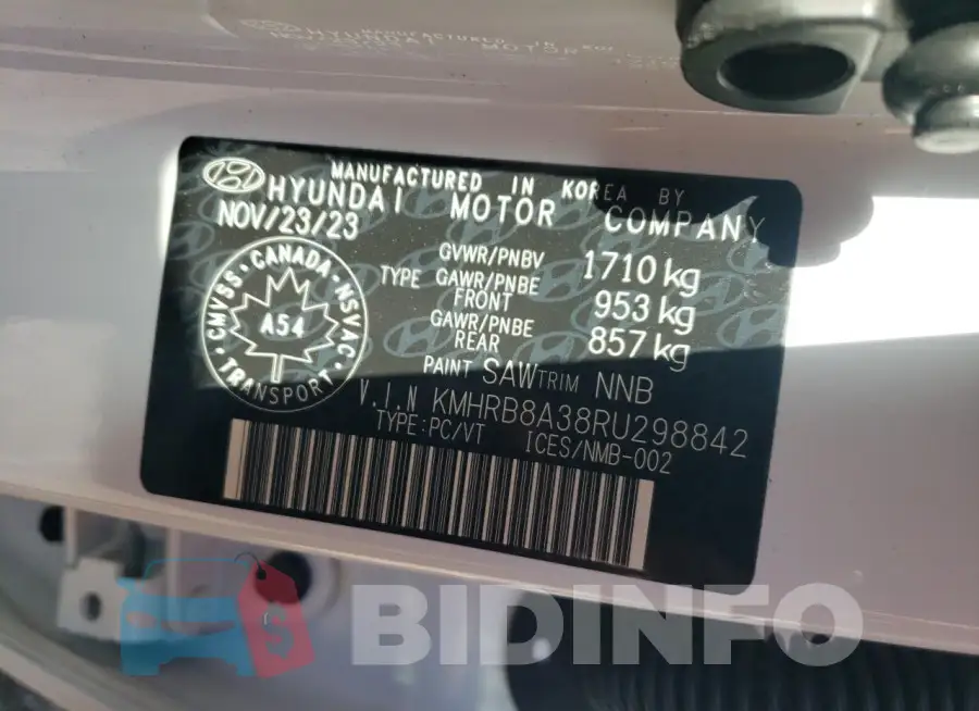 KMHRB8A38RU298842 Photo# 14