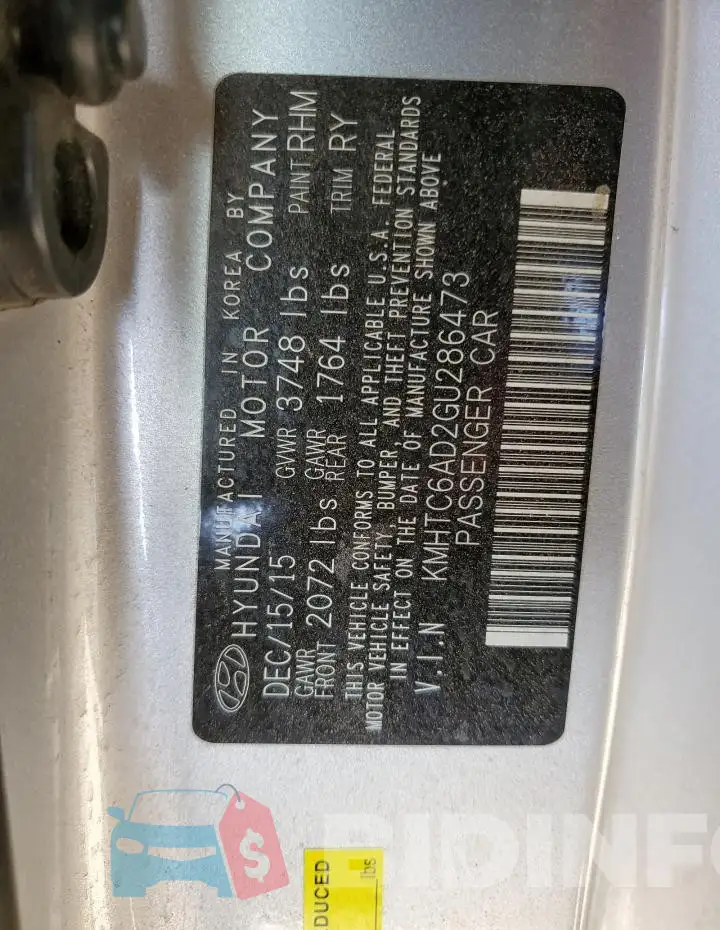 KMHTC6AD2GU286473 Photo# 12