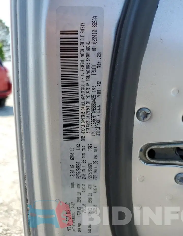 1C6RR7FT0HS660425 Photo# 12