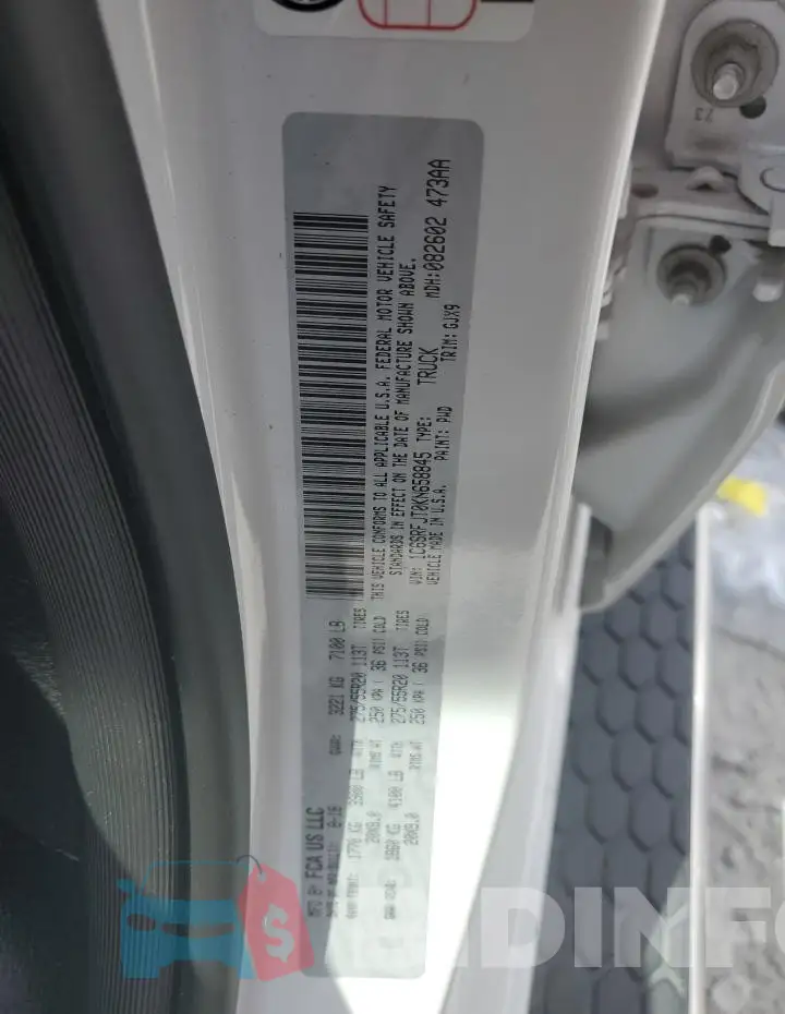 1C6SRFJT0KN658845 Photo# 12