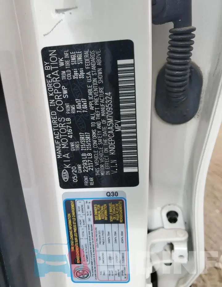 KNDEPCAA5M7095324 Photo# 12