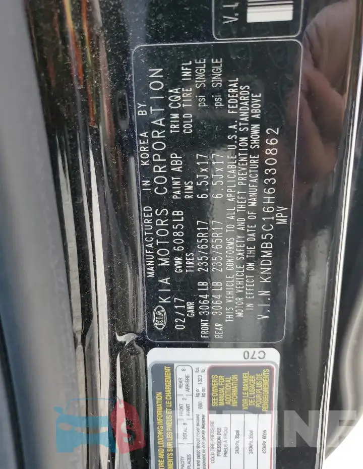 KNDMB5C16H6330862 Photo# 12